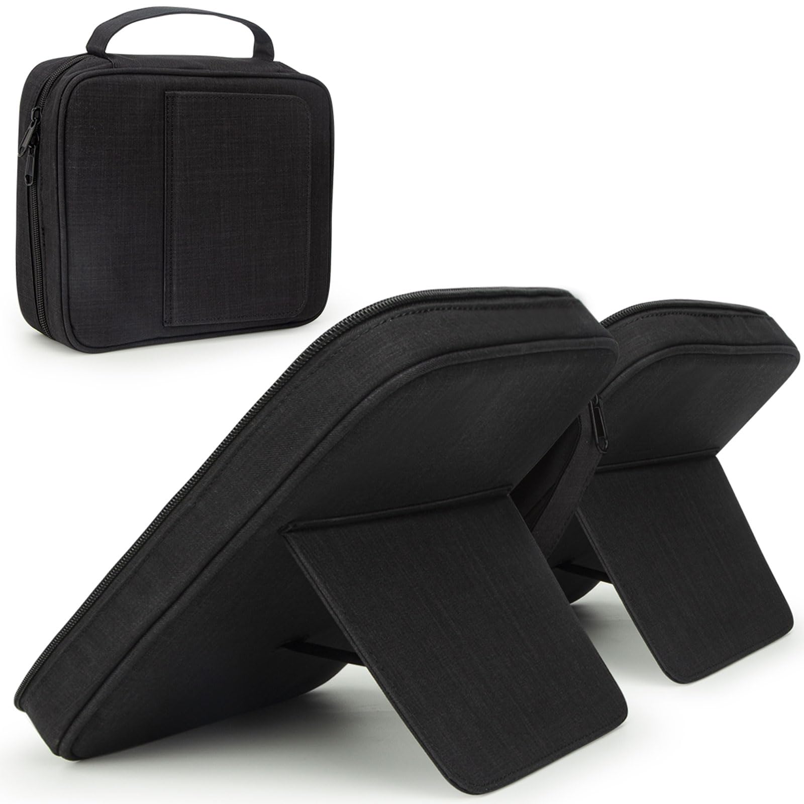 CITYCHASE Bible Covers for Men & Women, Bible Case Carrying Church Bag with Book Stand, Bible Bag with Handle, Zipper and Multi-Pockets for Scripture Study Bible Protector, Black(Patent Design)