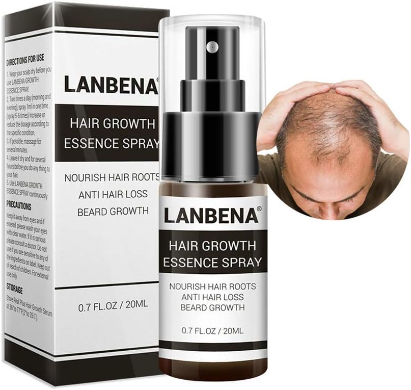 Sapphery 20ml Hair Growth Essence Spray Hair Grow Serum Anti Hair Loss Spray for Hair Growth