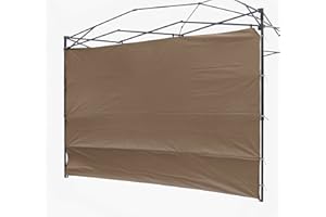 NINAT Canopy Sunwall Sidewall Gazebos Tent Waterproof for 10x10ft Pop up Canopy Straight Leg Gazebos Outdoor Instant Canopies 1 Pcs Khaki Canopy Sidewall Only