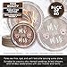 BLUE PANDA Rustic Bridal Shower Paper Plates - Country Style, Mr & Mrs, 9 In, 80 Pack, Pink - Country Theme Bridal Shower Plates
