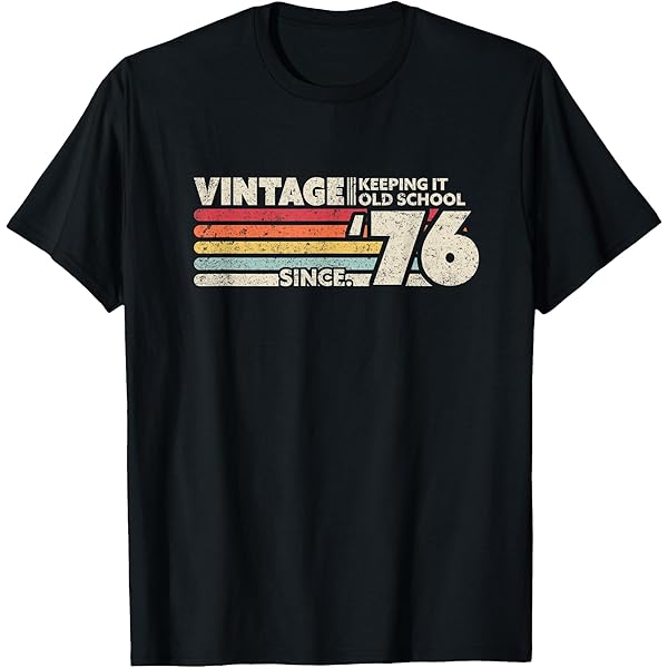 Amazon.com: 1976 Vintage Shirt, Birthday Gift Tee. Retro Style T