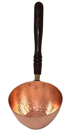 Shalinindia Copper Frying Pan, 4.25 Inches, Gold, 1 Piece