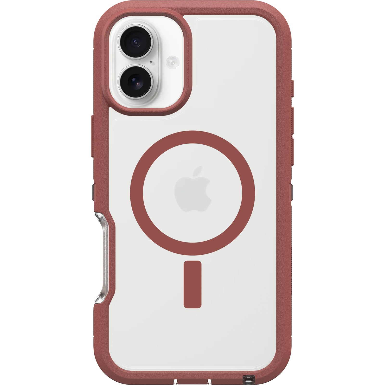 OtterBox Defender Series XT MagSafe Case for iPhone 16 Plus, Shockproof, Drop proof, Ultra-Rugged, Protective Case, 7x Tested to Military Standard, Clear/Brown