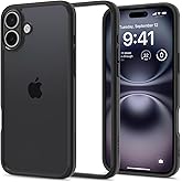 Spigen for iPhone 16 Plus Case, Ultra Hybrid [No Magnet Ring][Anti-Yellowing] - Matte Black