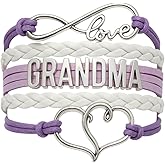 Infinity Collection Grandma Bracelet, Grandma Jewelry Makes Great Grandma Gifts(Blue & Pink Available)