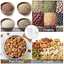 Youeon 10 Lbs Metal Rice Storage Container, Square
