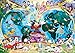 Disney World Map 1000 Piece Jigsaw Puzzle Featuring the entire Disney Family: Disney Princess, Donald Duck, Mickey Mouse, Peter Pan and many more!