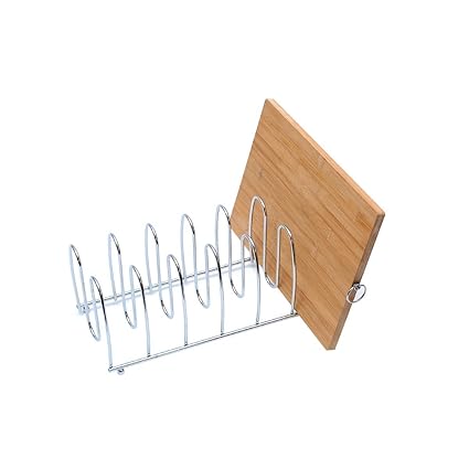 Buy Large 6 Slots Cutting Board Holder Rack Pot Lid Organizer