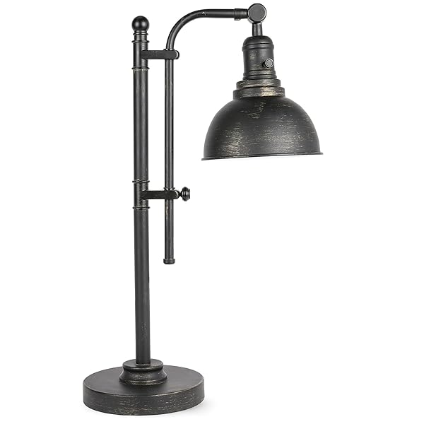 VONLUCE RUSTIC DESK LAMP BRONZE ADJUSTABLE, INDUSTRIAL STYLE...
