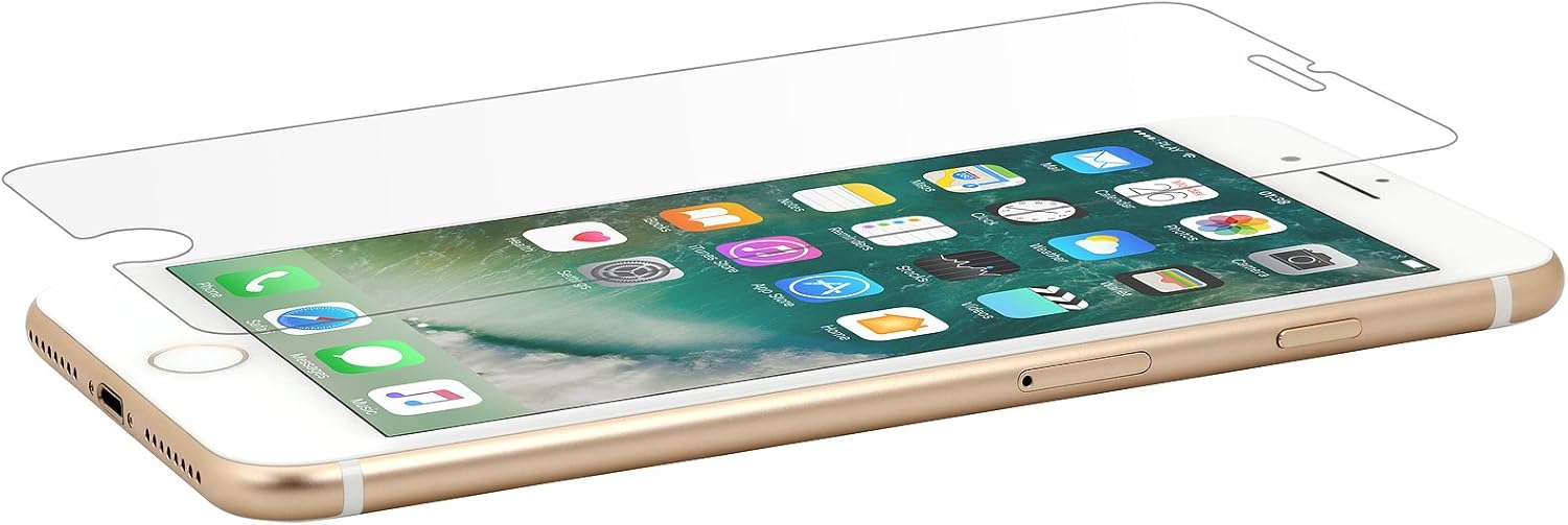 StilGut Tempered Glass Compatible with iPhone 8 Plus/7 Plus, Most Durable, 2 Pack, transparent, iPhone 8 Plus and iPhone 7 Plus (5,5")