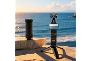 Mini Tripod with Universal Phone Holder & Cold Shoe, Lightweight Phone Stand & Camera Tripod, Compatible with Webcam, Mini Pr