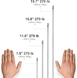 OFFO Stainless Steel Zip Ties 300mm 0.46cm Wide Heavy Duty 122KG 15 Pcs view 6