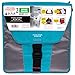 Five Star Vertical Flip Zipper Binder, 2 Inch, 3 Round Ring Binder, 13.5 in. x 12.75 in. x 3.36 in., Teal (73307)