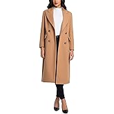 IDEALSANXUN Womens Long Wool Coats Double Breasted Trench Coat Fall Winter Dressy Peacoat Jackets