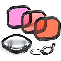Kit De Protection Pour Objectif De Plongée Sous-marin Avec Filtre UV Pour GoPro Hero 4 3 + Pièce De Rechange