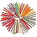 Kicko 4.75 Inch Old Fashioned Candy Stick - 72 Piece of Fruit-Flavored Suckers for Party Favors, Cake Decorations, Novelty Supplies or Treats for Halloween, Christmas, Baby Showers, Weddings