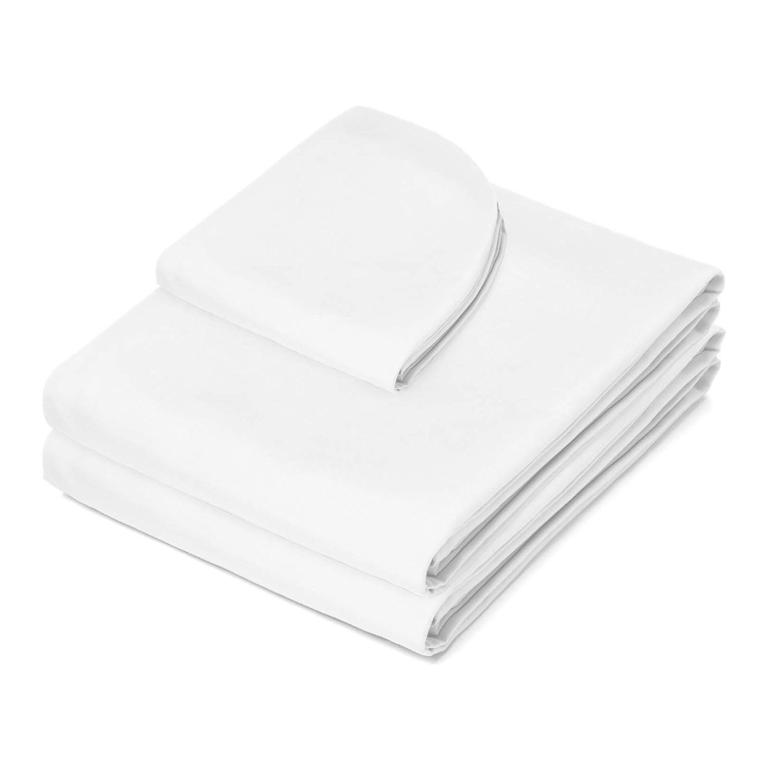 Saloniture 3-Piece Microfiber Massage Table Sheet Set - Premium Facial Bed Cover - Includes Flat and Fitted Sheets with Face Cradle Cover - White : Beauty
