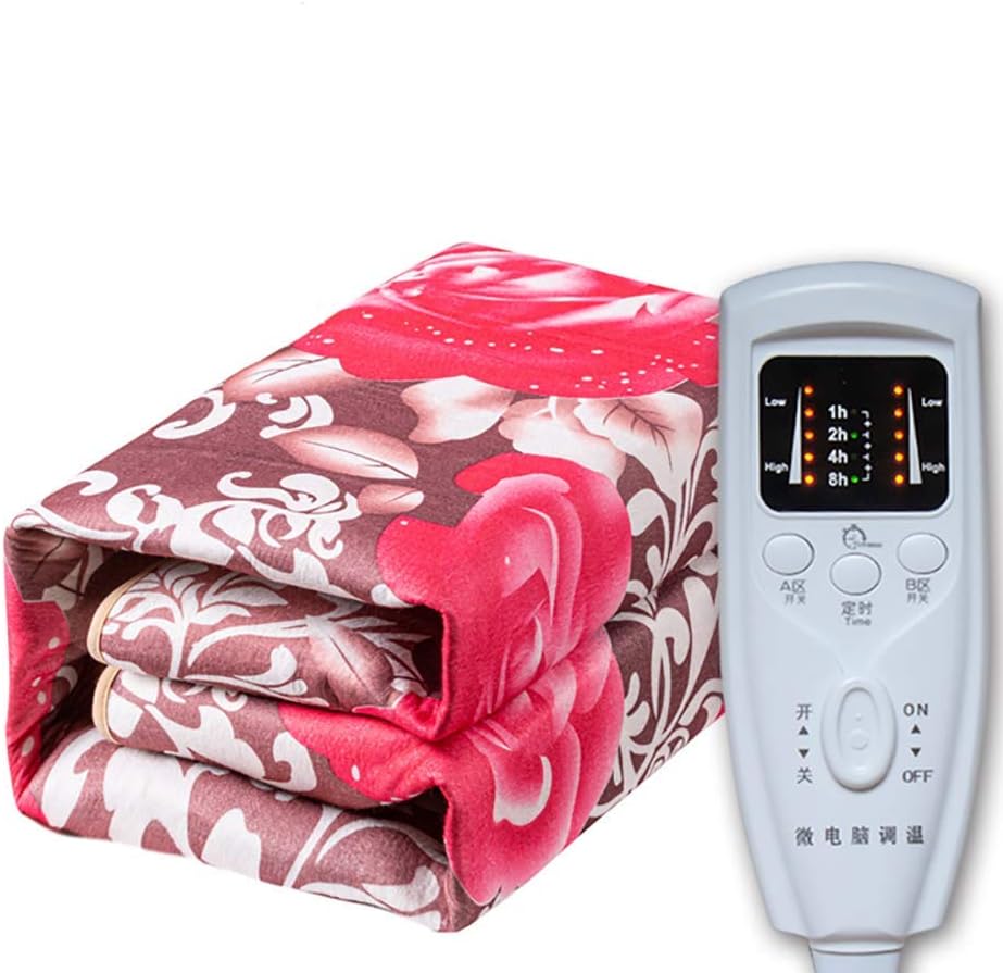 YWYW Electric Blanket Plush Heated Blanket Thickened Hours Electric