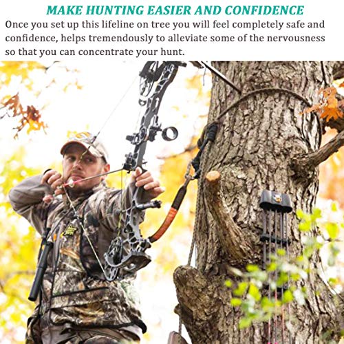 Huntury Treestand Lifeline Rope, for Climbing Stand, Hanging Ladder