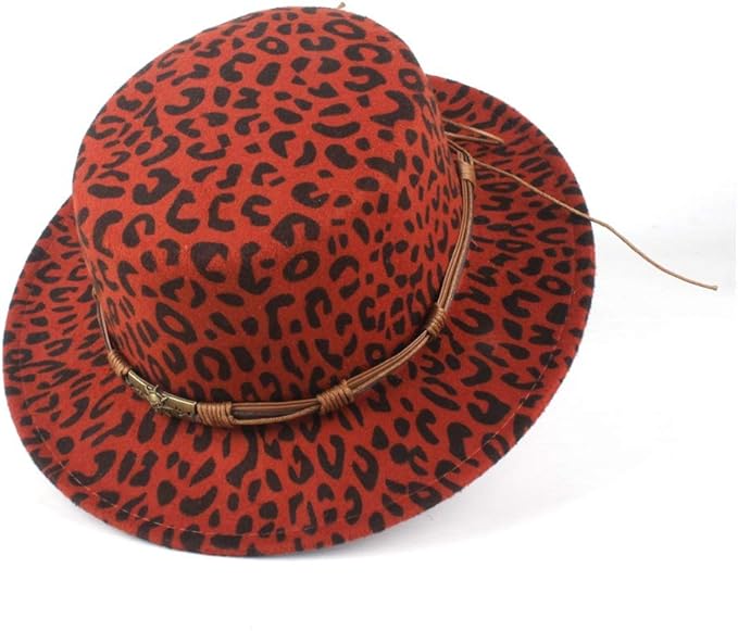 Flat Top Cap Women's Wide Felt Hat Wool Polyester Flat Top