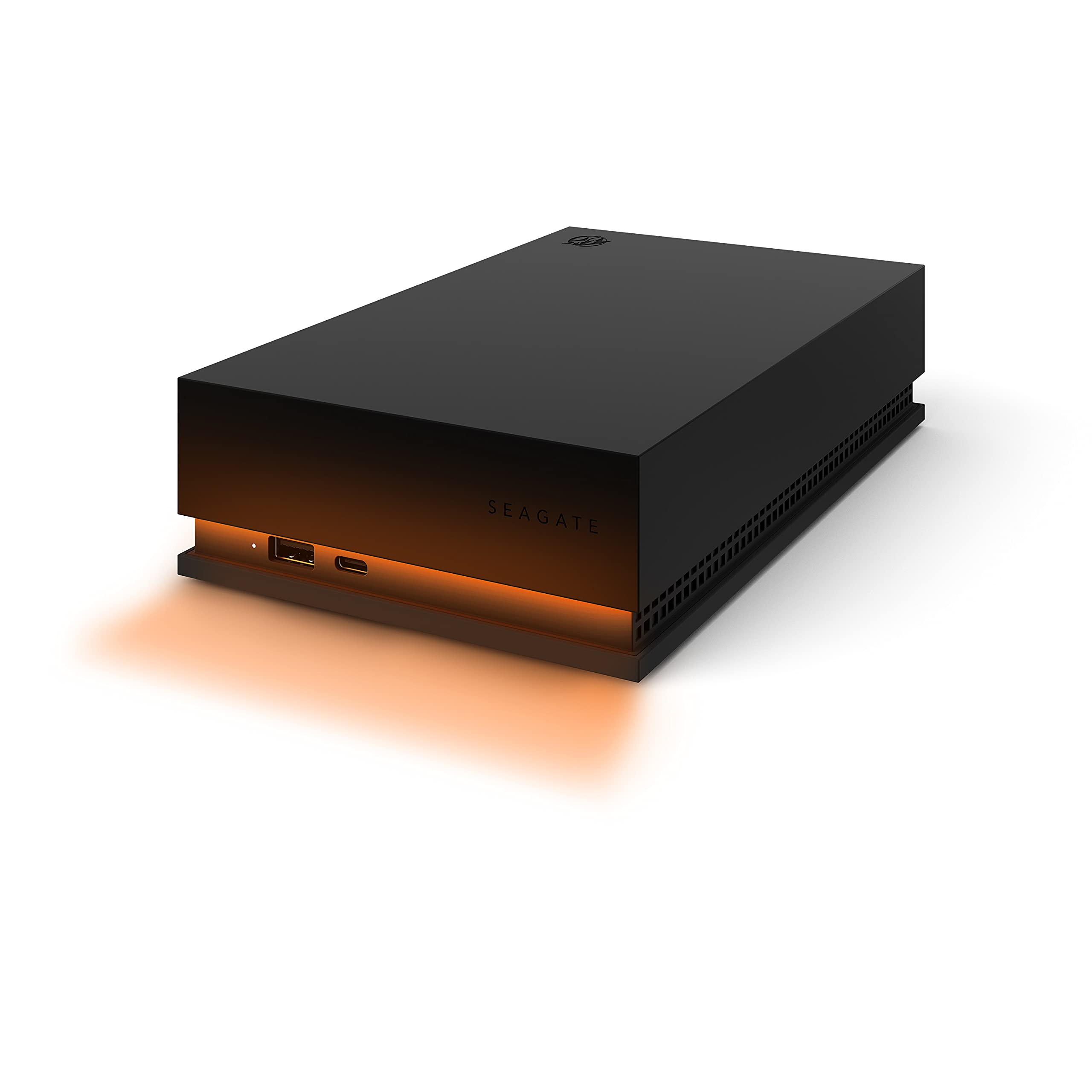 Seagate FireCuda Gaming Hub External Hard Drive HDD 8TB - USB 3.2, Customizable RGB LED lighting, Dual forward-facing USB for Desktop PC with Rescue Services (STKK8000400)