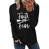 onlypuff Long Sleeve Shirts for Women Fall Fashion Tops Clothing