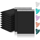 GSSUSA Poly Mailers 12 x 15.5 Inch 50Pack,Self Adhesive Shipping Bags for Clothing,Waterproof Black Shipping Envelopes for Small Business,Sturdy Mailers Poly Bags Flexible Mailing Packing Bags