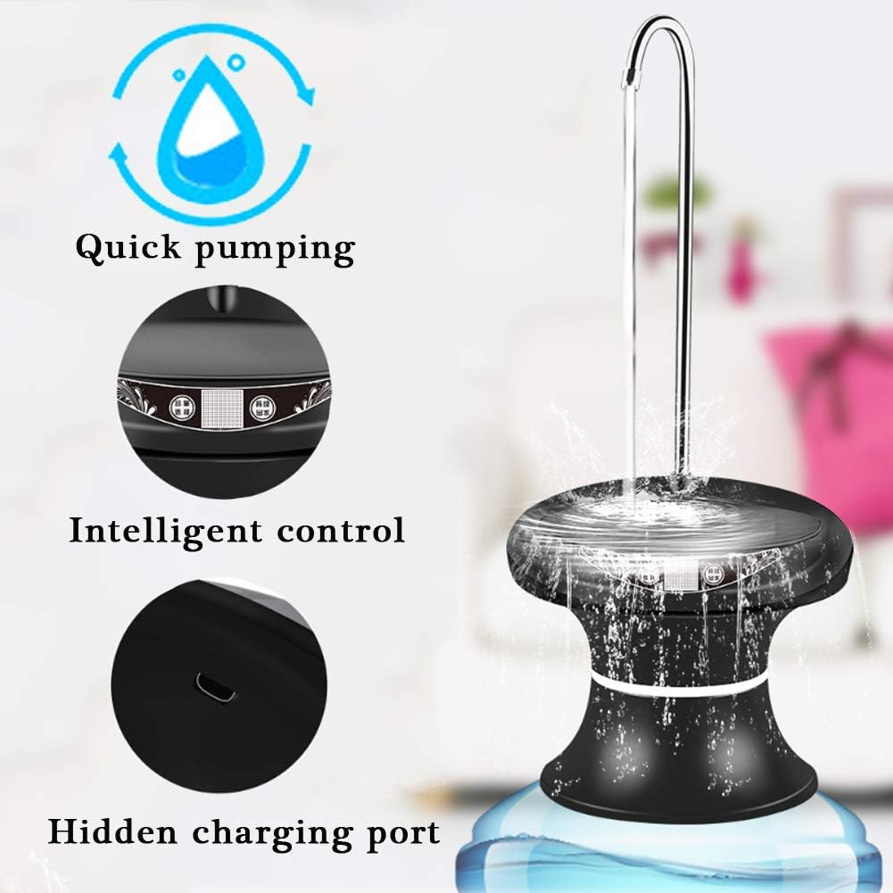 Waterdispenser Waterdispenser Pompsysteem Usb Oplaadbare Waterpomp Verwijderbaar Geschikt Voor Flessenwater Glazen Waterflesdispenser White Amazon Nl