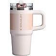 Stanley Quencher ProTour Flip Straw Tumbler with Leakproof Lid 14 oz | Built-In Straw and Handle | Cup Holder Compatible for Travel | Insulated Stainless Steel Cup | BPA-Free | Rose Quartz Fade