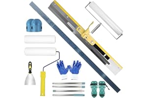 Noliven Self-Levelling Cement Tool Kit, Epoxy Floor Paint Tool, Spiked Roller for Leveling Cement, Paint Roller, Construction