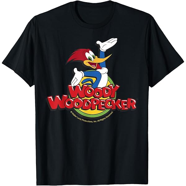 Amazon.com: Woody Woodpecker Emotions Vintage Panel Poster T-Shirt