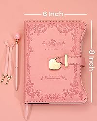 Hoci Poci Diary with Lock and Keys for Girls Gift