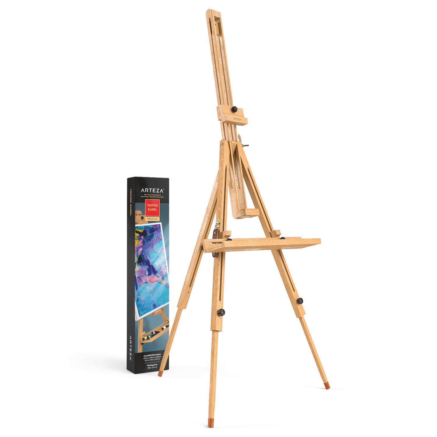 Arteza Easel Stand, 37.4 x 39.4 x 78.3