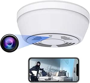 Hidden Camera Smoke Detector - Spy Camera 180 Days Standby Mini HD 1080P WiFi Night Vision Motion Detection Video Recorder Real-Time View Nanny Cam