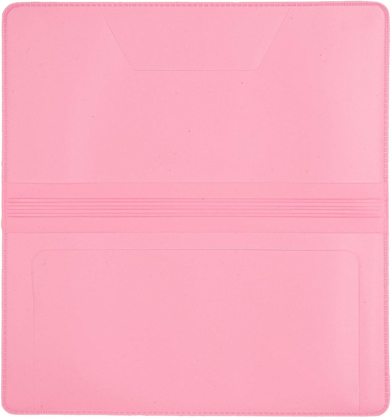 Pink Vinyl Checkbook Cover, Top Tear Personal Vinyl Checkbook Cover