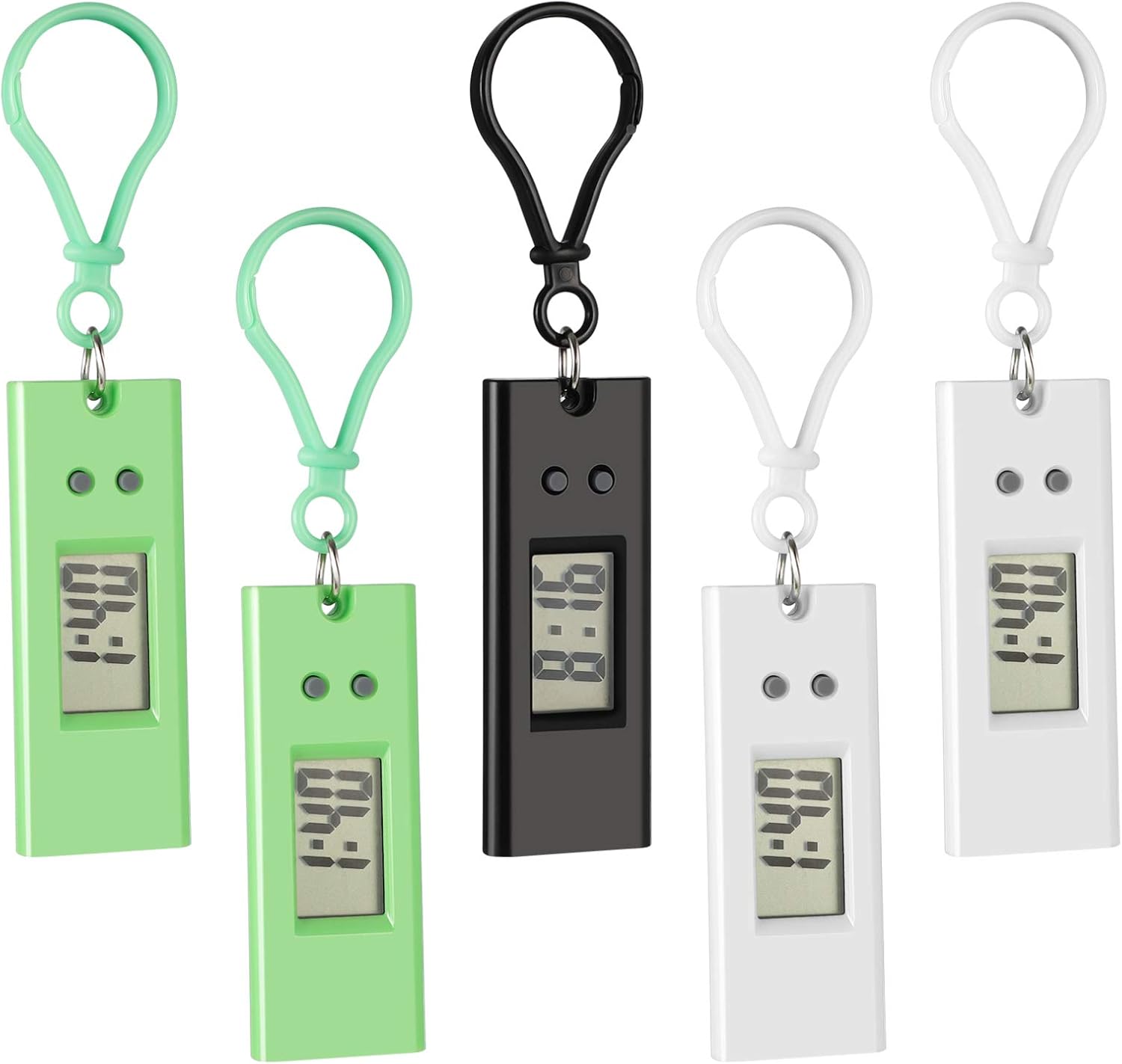 Hemobllo Keychain Pocket Watch Clip On Digital Watches Keychain