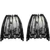 Orgrimmar 2PCS Halloween Lamp Shade Cover Halloween Decorations Indoor | Black Spider Lamp Topper 20