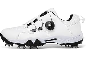 Ybberik Golf Shoes for Women, Waterproof and Breathable Golf Shoes with Spikes