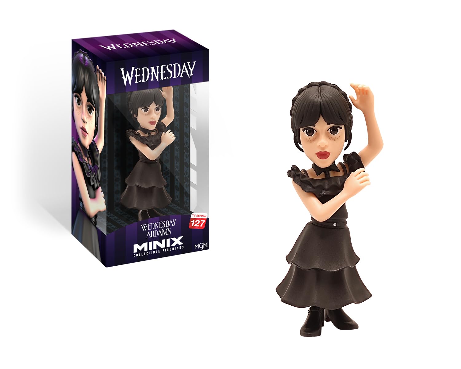 MINIX - TV Series #127 - PVC Figure 12 cm - Wednesday - Wednesday in Ball dress