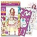 Style Me Up - Fashion Design Coloring Sketch Book for Girls and Boys. Great Present/Gift - Sticker Book with DIY tools - 4 Seasons Collection
