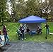 Punchau Pop Up Canopy Tent with Sidewall 10 x 10 Feet, Blue - UV Coated, Waterproof Instant Outdoor Gazebo Tent, Bonus Roller Carry Bag