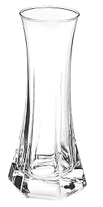 Capitol Bormioli Rocco Vase Einzelblume, Glas, Transparent, 15 cm