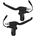 LT Easiyl 1 Pair Electric Scooter Brake Lever, Left Right Brake Lever Compatible with KUGOO Aluminum Alloy Brake Handle with 2 Pin Waterproof Connector Electric Scooter Accessories