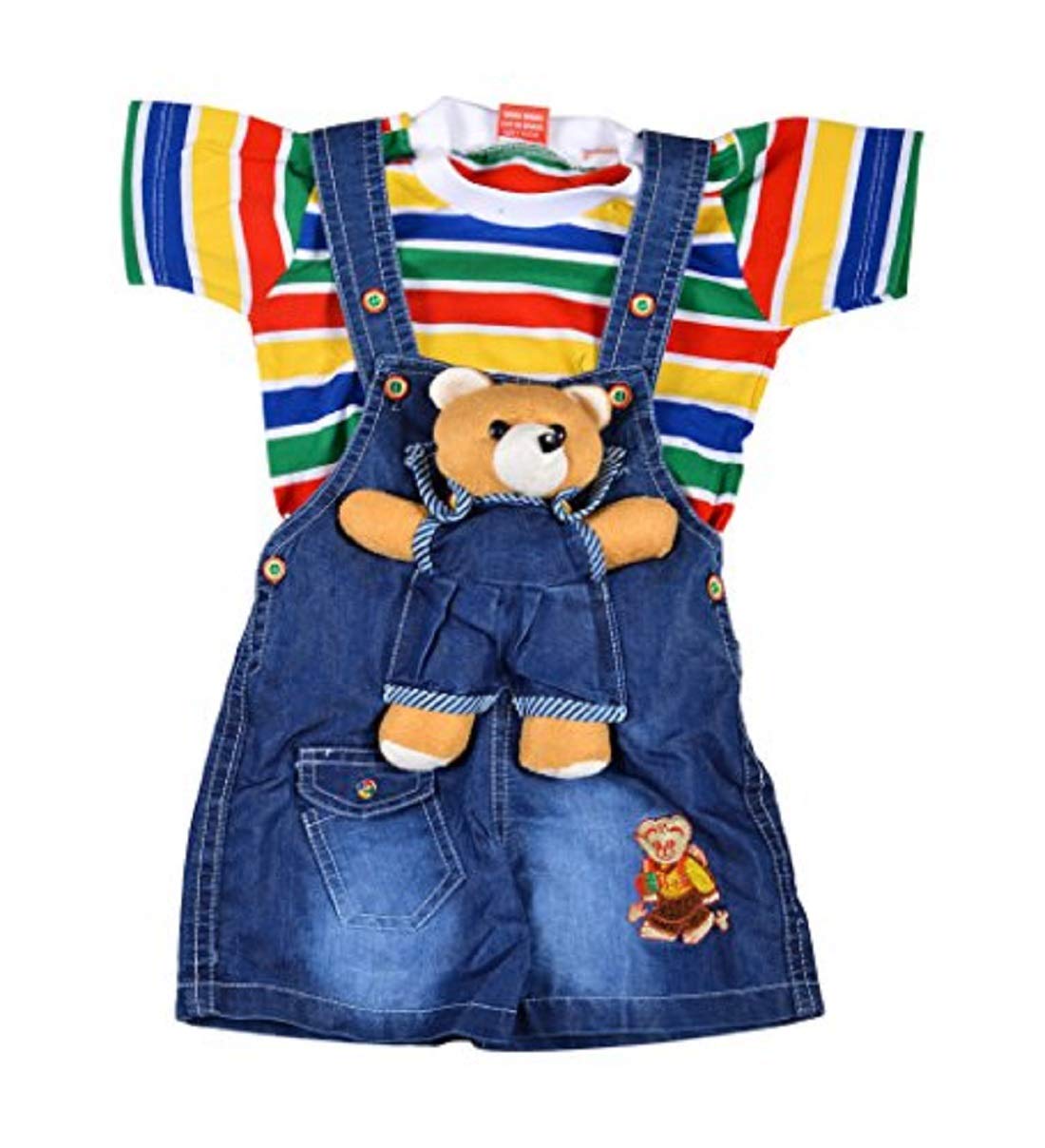 baby denim romper suit