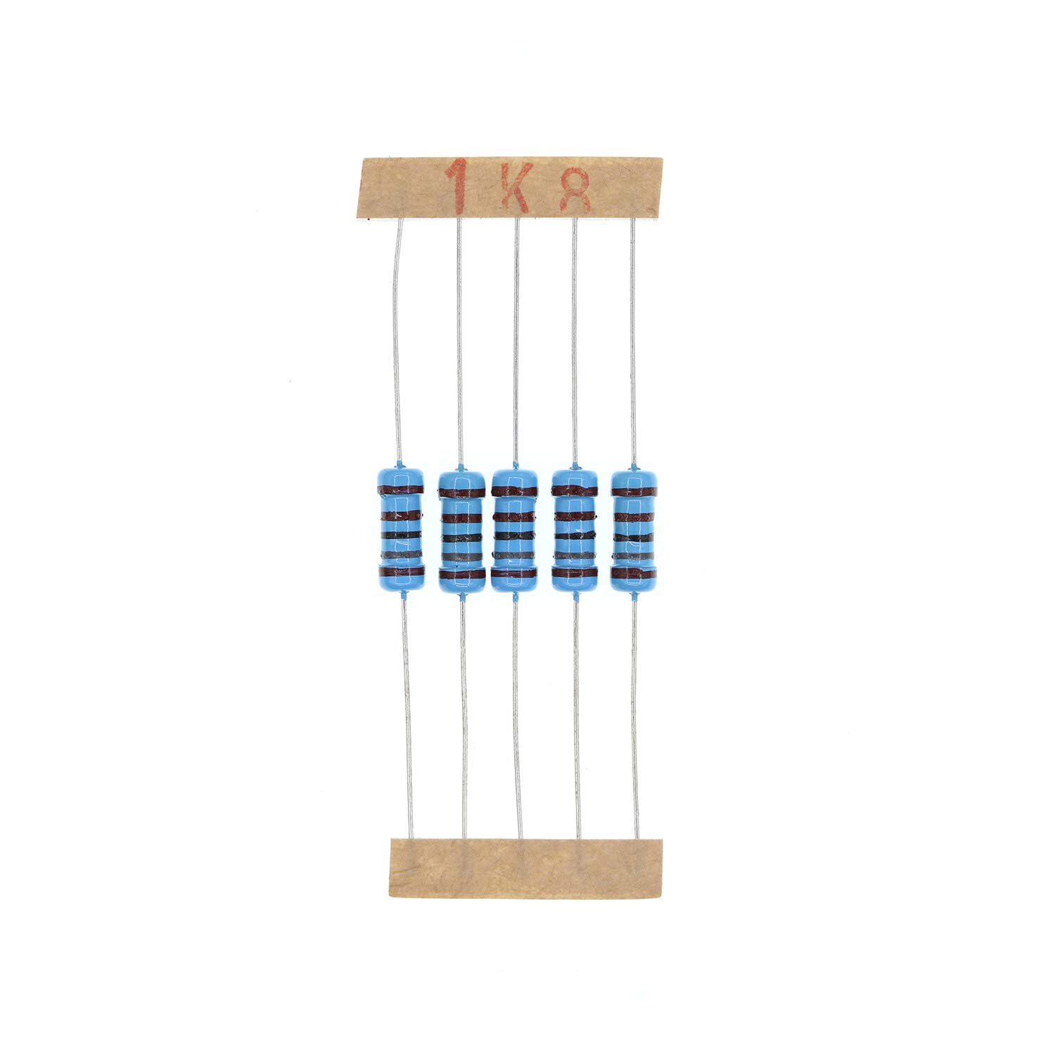 HUABAN 100PCS 1 Watts 1W 1K8 Ohm 1% Metal Film Resistor