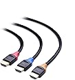 Cable Matters 3-Pack High Speed HDMI to HDMI Cable 3 Feet with HDR and 4K Resolution Support