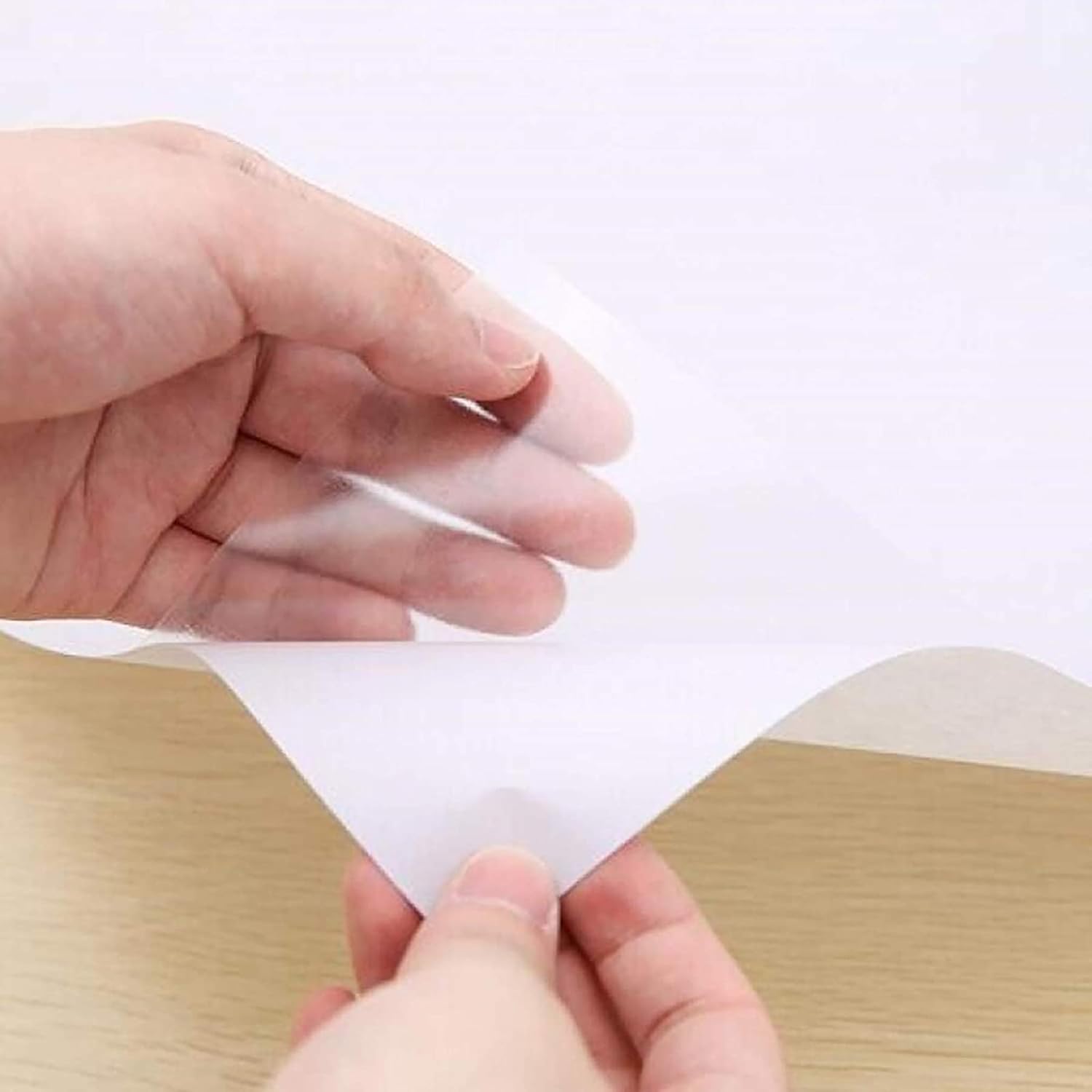 Fantasnight Sticky Back Plastic Clear Book Covering Self Adhesive Vinyl Film Transfer Paper Waterproof Oilproof Peel and Stick Wallpaper 30X300cm Transparent Protective Kitchen Backsplash DIY - Image 3