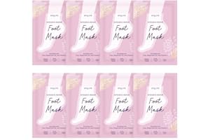 SpaLife Intensive Repair Soothing Foot Masks Enriched with Cica, Peppermint Oil, and Vitamin E (8 PACK)