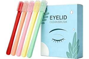LIZICH Eyelid Brush With Soft Silicone For Sensitive Eye,Gently Deeply Clean Eyelid Margins,Removes Dirt,Oil.Blepharitis,MGD 