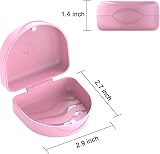 ARGOMAX Retainer Case with Magnetic Closure Pink ABS Hard Shell view 2